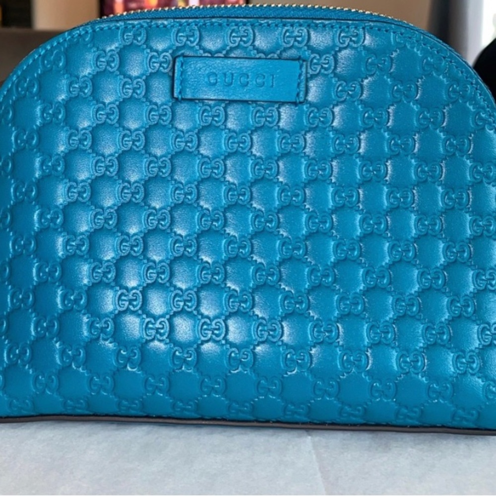 Gucci guccisimma cosmetics bag/clutch